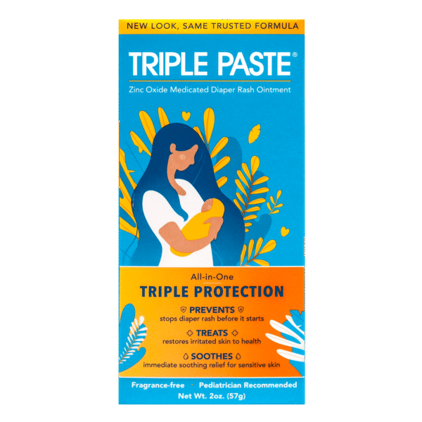 Triple Paste Medicated Ointment for Diaper Rash, 2 oz Tube